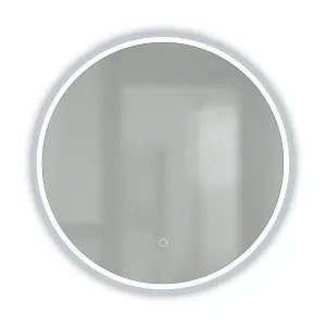 LUNA Round LED Edge Mirror with Demister 600mm by Highgrove Bathrooms, a Vanity Mirrors for sale on Style Sourcebook