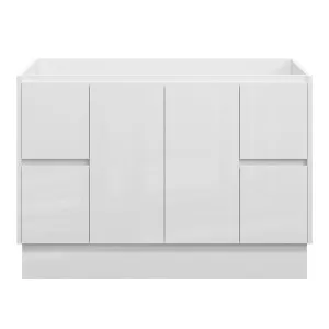 LYRA Floor Mount Vanity 1200mm Gloss White by Highgrove Bathrooms, a Vanities for sale on Style Sourcebook