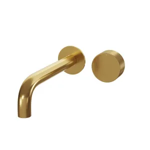 MESH In Wall Progressive Mixer & 200mm Spout Set Brushed Brass by Highgrove Bathrooms, a Bathroom Taps & Mixers for sale on Style Sourcebook