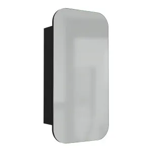 OASIS Rectangle Pencil Edge Mirror Cabinet Matte Black 450x900mm by Highgrove Bathrooms, a Vanity Mirrors for sale on Style Sourcebook
