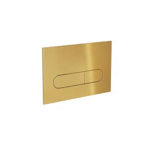 OLLIE Push Plate for Pneumatic Cistern Brushed Brass 236x152mm by Highgrove Bathrooms, a Toilets & Bidets for sale on Style Sourcebook