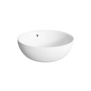 OMEGA Round Bench Mount Basin with Overflow Matte White by Highgrove Bathrooms, a Basins for sale on Style Sourcebook
