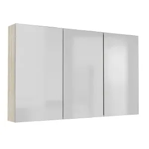 OSCA Mirror Cabinet Pencilled Edge 1200mm Oak Laminate by Highgrove Bathrooms, a Vanity Mirrors for sale on Style Sourcebook