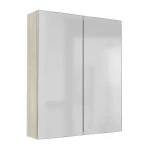 OSCA Mirror Cabinet Pencilled Edge 600mm Oak Laminate by Highgrove Bathrooms, a Vanity Mirrors for sale on Style Sourcebook