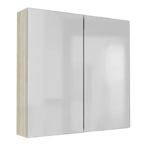 OSCA Mirror Cabinet Pencilled Edge 750mm Oak Laminate by Highgrove Bathrooms, a Vanity Mirrors for sale on Style Sourcebook