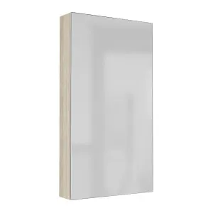 OSCA Tall Mirror Cabinet Pencilled Edge 600mm Oak Laminate by Highgrove Bathrooms, a Vanity Mirrors for sale on Style Sourcebook