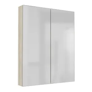 OSCA Tall Mirror Cabinet Pencilled Edge 900mm Oak Laminate by Highgrove Bathrooms, a Vanity Mirrors for sale on Style Sourcebook