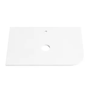 PURE WHITE 20mm Thick Corner Stone Top with Cut Outs 755mm by Highgrove Bathrooms, a Vanities for sale on Style Sourcebook
