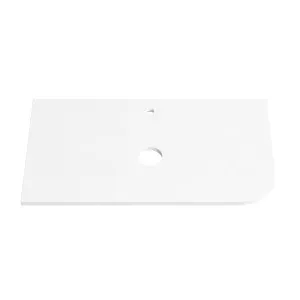 PURE WHITE 20mm Thick Corner Stone Top with Cut Outs 905mm by Highgrove Bathrooms, a Vanities for sale on Style Sourcebook