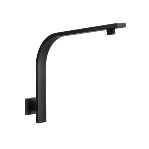 QUADRA Square Gooseneck Wall Arm Matte Black by Highgrove Bathrooms, a Showers for sale on Style Sourcebook