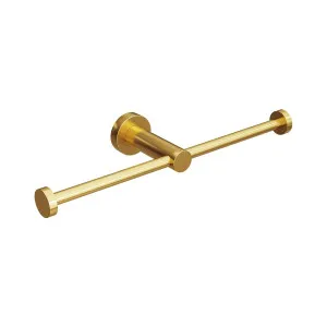SPIN Double Toilet Roll Holder Brushed Brass by Highgrove Bathrooms, a Toilet Paper Holders for sale on Style Sourcebook