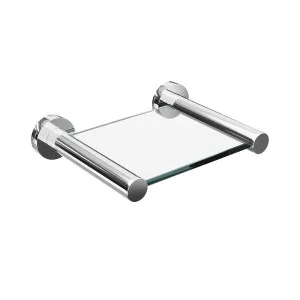 SPIN Glass Shelf Chrome 150mm by Highgrove Bathrooms, a Shelves & Hooks for sale on Style Sourcebook