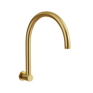 SPIN Gooseneck Shower Arm Brushed Brass by Highgrove Bathrooms, a Showers for sale on Style Sourcebook