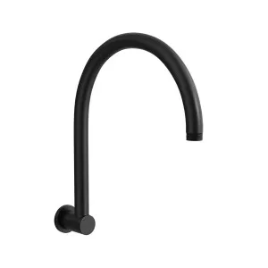 SPIN Gooseneck Shower Arm Matte Black by Highgrove Bathrooms, a Showers for sale on Style Sourcebook