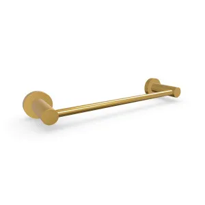 SPIN Hand Towel Rail Brushed Brass 250mm by Highgrove Bathrooms, a Towel Rails for sale on Style Sourcebook