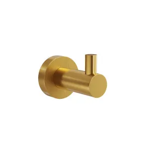 SPIN Robe Hook Brushed Brass by Highgrove Bathrooms, a Shelves & Hooks for sale on Style Sourcebook