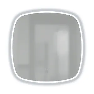 SYMMETRY Square LED Edge Mirror with Demister 600x600mm by Highgrove Bathrooms, a Vanity Mirrors for sale on Style Sourcebook