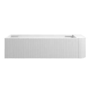 WAVE Corner Wall Hung Vanity 1350mm Matte White by Highgrove Bathrooms, a Vanities for sale on Style Sourcebook