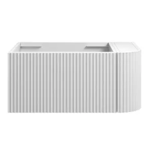 WAVE Corner Wall Hung Vanity 750mm Matte White by Highgrove Bathrooms, a Vanities for sale on Style Sourcebook