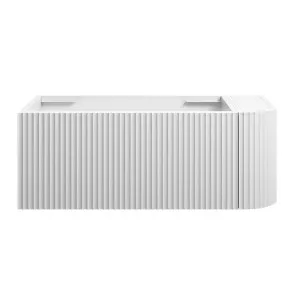 WAVE Corner Wall Hung Vanity 900mm Matte White by Highgrove Bathrooms, a Vanities for sale on Style Sourcebook