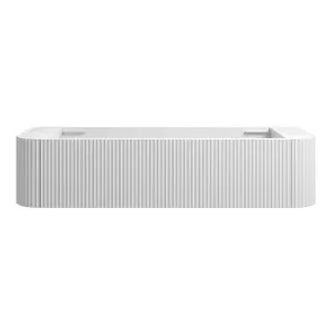 WAVE Curved Wall Hung Vanity 1500mm Matte White by Highgrove Bathrooms, a Vanities for sale on Style Sourcebook