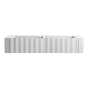 WAVE Curved Wall Hung Vanity 1800mm Matte White by Highgrove Bathrooms, a Vanities for sale on Style Sourcebook