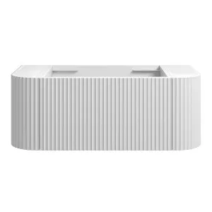 WAVE Curved Wall Hung Vanity 900mm Matte White by Highgrove Bathrooms, a Vanities for sale on Style Sourcebook