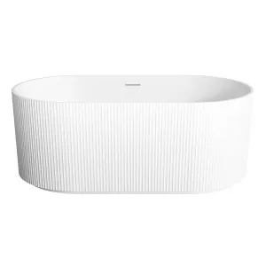 WAVE Freestanding Bath with Overflow Matte White 1500mm by Highgrove Bathrooms, a Bathtubs for sale on Style Sourcebook