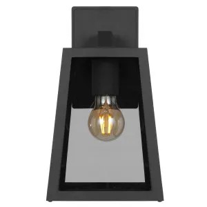 Telbix Cosca Small Exterior Wall Bracket Black by Telbix, a Outdoor Lighting for sale on Style Sourcebook