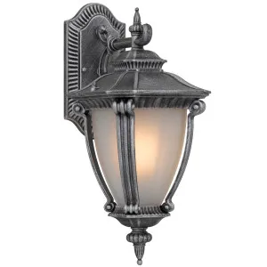 Telbix Delfino Exterior Wall Light Silver by Telbix, a Outdoor Lighting for sale on Style Sourcebook