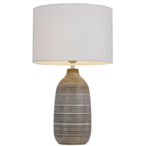 Telbix Nastro Table Lamp Brown and White by Telbix, a Table & Bedside Lamps for sale on Style Sourcebook