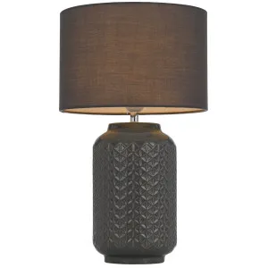 Telbix Pascal Table Lamp Grey by Telbix, a Table & Bedside Lamps for sale on Style Sourcebook