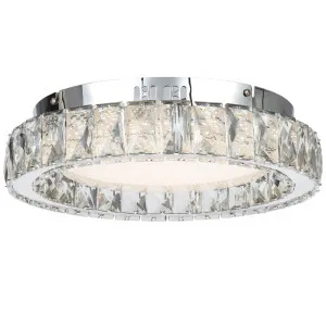 Telbix Zayla Small Tricolour LED Oyster Light Chrome by Telbix, a LED Lighting for sale on Style Sourcebook