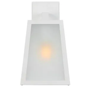 Telbix Cosca Medium Exterior Wall Bracket White by Telbix, a Outdoor Lighting for sale on Style Sourcebook