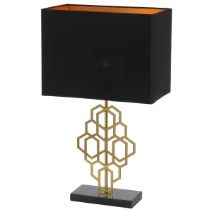 Telbix Akron Small Table Lamp Black by Telbix, a Table & Bedside Lamps for sale on Style Sourcebook