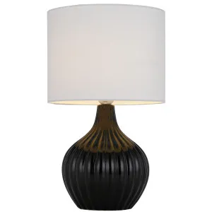 Telbix Nord Table Lamp Black and White by Telbix, a Table & Bedside Lamps for sale on Style Sourcebook