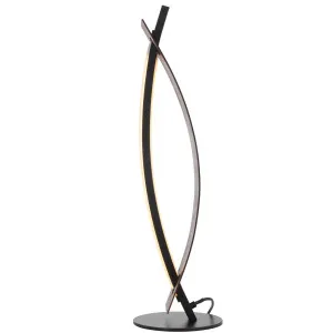 Telbix Norse CCT LED Table Lamp Black and Walnut by Telbix, a Table & Bedside Lamps for sale on Style Sourcebook
