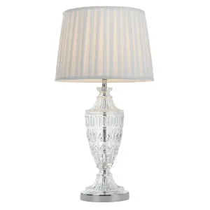 Telbix Sigrid Table Lamp Chrome White by Telbix, a Table & Bedside Lamps for sale on Style Sourcebook