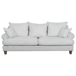 Laura 3 Seater Fabric Sofa, Pearl White by null, a Sofas for sale on Style Sourcebook