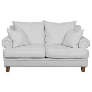 Laura 2 Seater Fabric Sofa, Pearl White by null, a Sofas for sale on Style Sourcebook