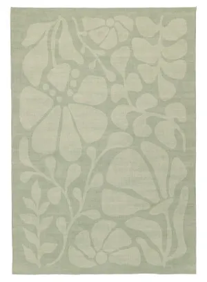 Sabel Green Botanical Washable Rug by Miss Amara, a Contemporary Rugs for sale on Style Sourcebook
