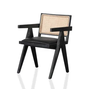 Ex Display - Castro Rattan Dining Chair - Black by Interior Secrets - AfterPay Available by Interior Secrets, a Dining Chairs for sale on Style Sourcebook