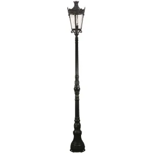 Crown Large On Domain Post Antique Bronze by Lighting Inspirations, a Outdoor Lighting for sale on Style Sourcebook