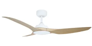 Vencha Raven RWS 52" DC Smart Ceiling Fan Oak and White by Vencha, a Ceiling Fans for sale on Style Sourcebook