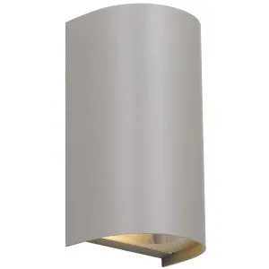 Telbix Miro Exterior Up/Down Wall Light Grey by Telbix, a Outdoor Lighting for sale on Style Sourcebook