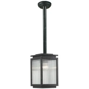 Boulevard Outdoor Rod Pendant Antique Black by Lighting Inspirations, a Pendant Lighting for sale on Style Sourcebook