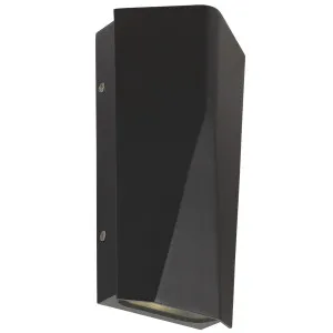 Teblix Monza Up/Down Exterior Wall Light Black by Telbix, a Outdoor Lighting for sale on Style Sourcebook