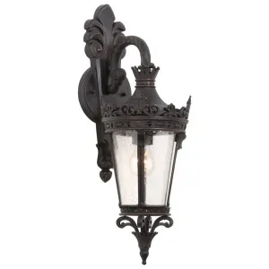 Monarch Small Outdoor Wall Light Antique Bronze by Lighting Inspirations, a Outdoor Lighting for sale on Style Sourcebook