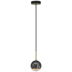 Telbix Oneta 1 Light Pendant Black by Telbix, a Pendant Lighting for sale on Style Sourcebook