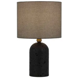 Telbix Livia Table Lamp Black and Grey by Telbix, a Table & Bedside Lamps for sale on Style Sourcebook